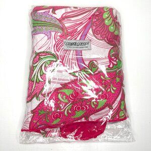 CARSEAT CANOPY Cotton Infant Car Seat Cover Pink Floral Sprinkled 40" x 56"